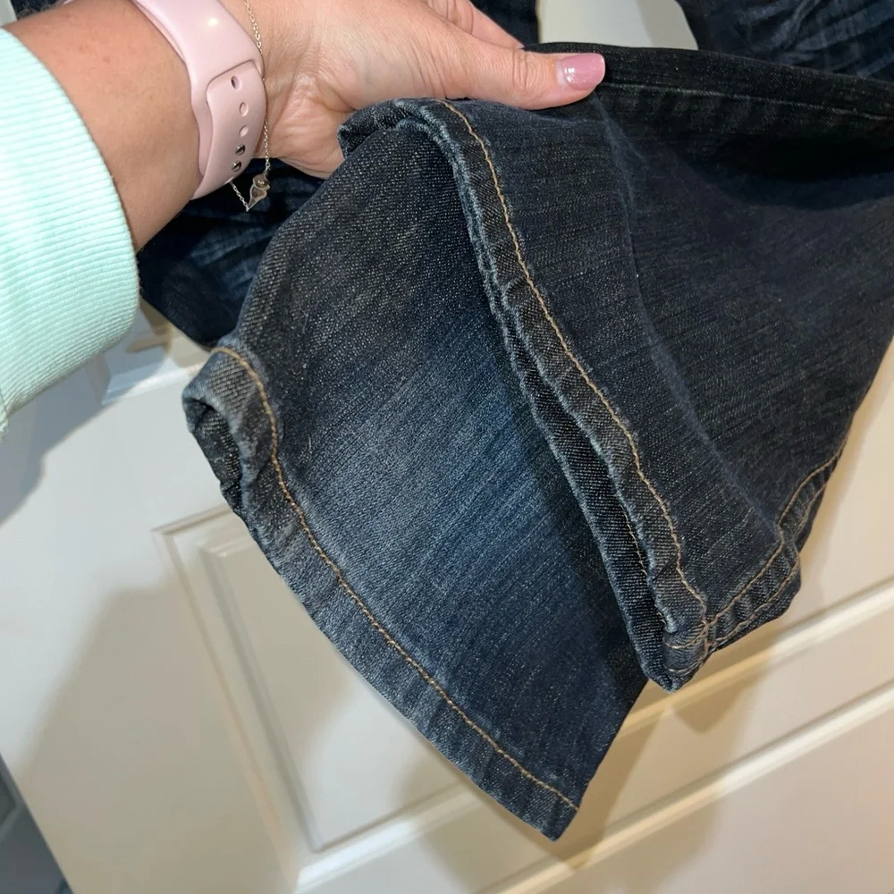 Cowgirl Tuff let er buck 32 x 31” dark denim jeans embroidery - Picture 6 of 12